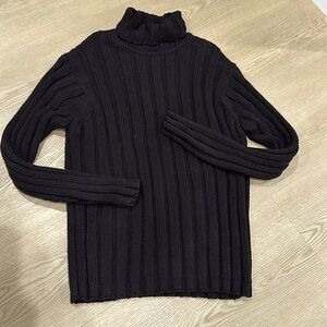 GAP black cable knit turtleneck sweater!